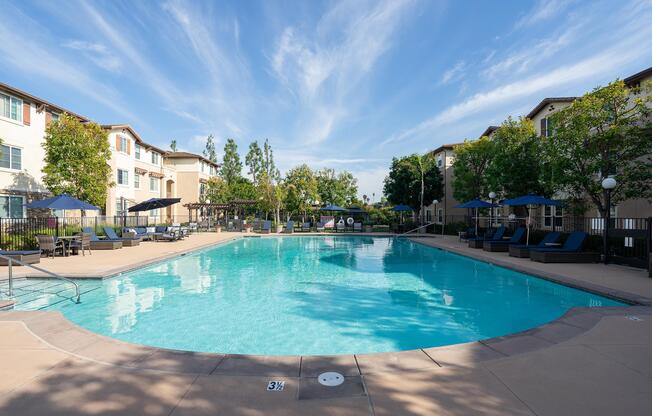 an empty swimming pool