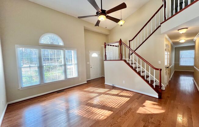 Stunning 3BD, 2.5BA North Raleigh Home with a 2-Car Garage and Fenced Yard