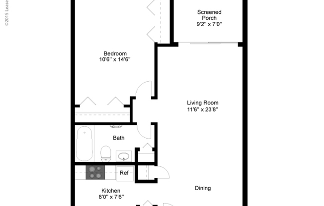 1 bed, 1 bath, 750 sqft, $1,455