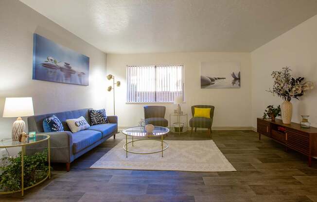 Spacious Living Room at The View at Catalina Apartments in Tucson Arizona