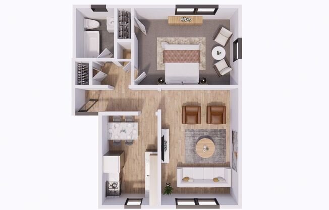 1 bed, 1 bath, 642 sqft, $1,375, Unit 4102P3