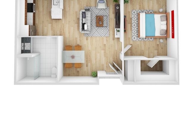 1 bed, 1 bath, 695 sqft, $1,595, Unit 126-314