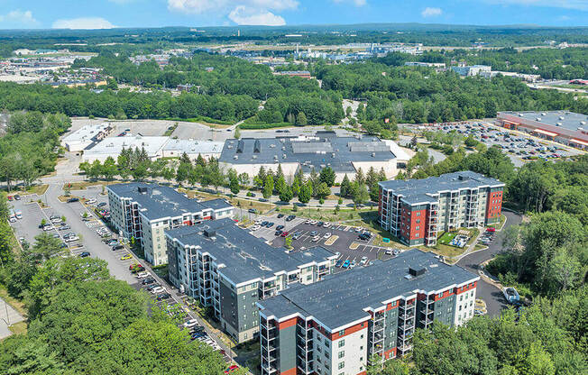 Aerial view of the surrounding at Latitude at South Portland, Portland, ME