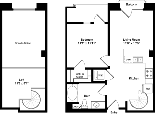 1 bed, 1 bath, 742 sqft, $3,067, Unit 2558