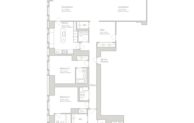 3 beds, 3.5 baths, 3,004 sqft, $28,950, Unit 17B