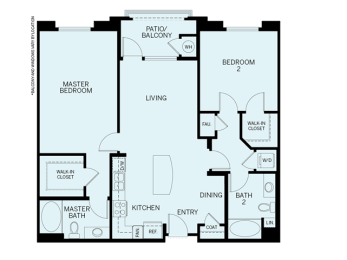 2 beds, 2 baths, 1,173 sqft, $4,625