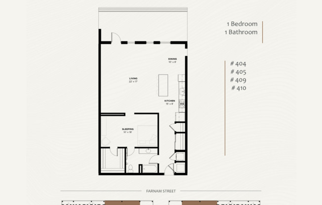 Studio, 1 bath, 1,271 sqft, $2,950, Unit 405