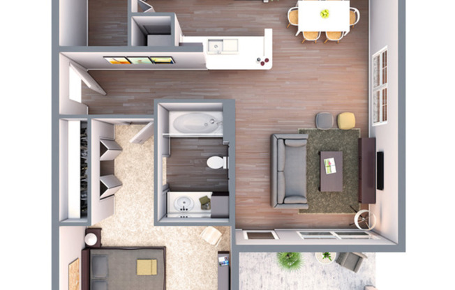 1 bed, 1 bath, 750 sqft, $1,029, Unit 833