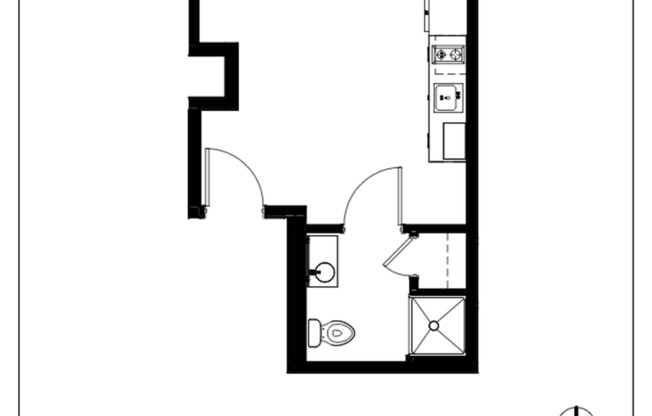 Studio, 1 bath, 295 sqft, $1,225, Unit 403