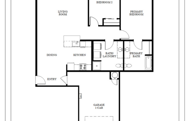 2 beds, 2 baths, 1,270 sqft, $1,750, Unit H-101