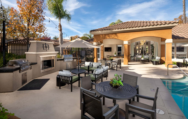 Patio near the swimming pool