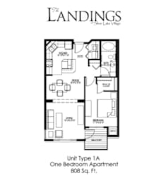 1 bed, 1 bath, 808 sqft, $1,880