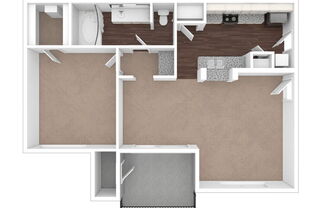 1 bed, 1 bath, 723 sqft, $1,461