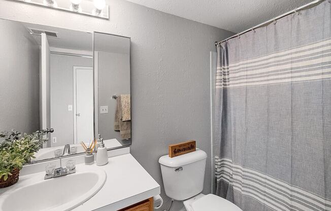 Bathroom at Rising Estates Apartments