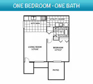  Floor Plan 1 BED | 1 BATH