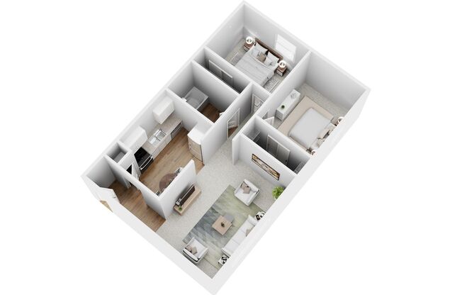 2 beds, 1 bath, 800 sqft, $850, Unit 3620-20