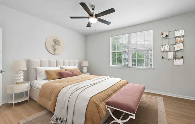 Bedroom with Hard Surface Flooring