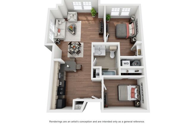 2 beds, 1 bath, 820 sqft, $2,610, Unit 203