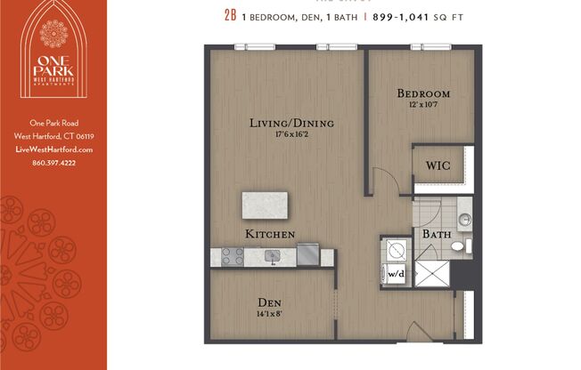 1 bed, 1 bath, 899 sqft, $2,910, Unit 433