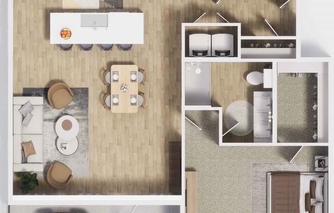 1 bed, 1.5 baths, 1,014 sqft, $1,600
