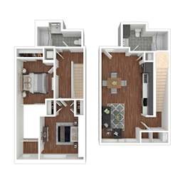 2 beds, 2 baths, 1,097 sqft, $3,599