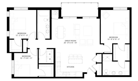 3 beds, 2 baths, 1,435 sqft, $2,916