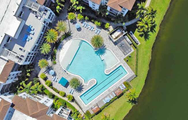 Heated saltwater pool with swim lane, cabanas, sun shelves and WiFi