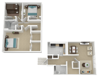 3 beds, 2.5 baths, 1,395 sqft, $2,280