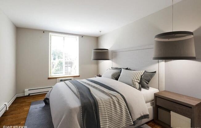 Spacious Bedroom with plenty of Natural Light