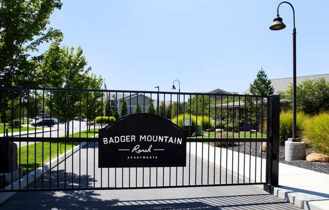 Badger Mountain Ranch Gated Entrance