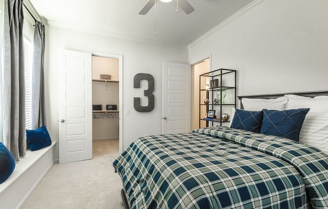 Bedroom with comfy bed at Villages 3Eighty, Texas