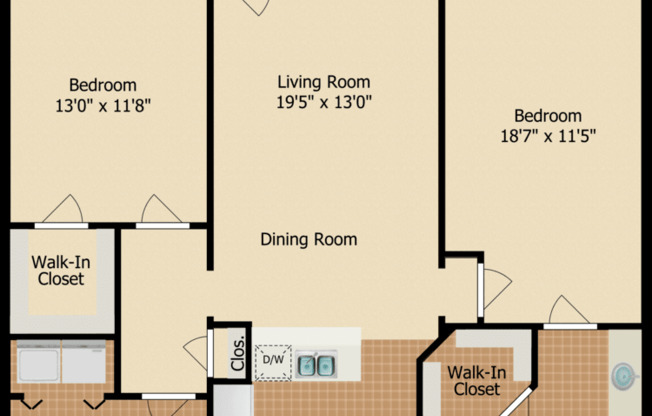 2 beds, 2 baths, 1,130 sqft, $2,896