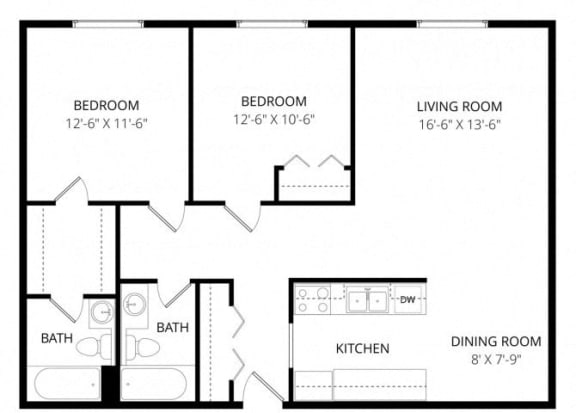 0 for the Two Bedroom floor plan.