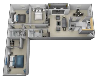 3 beds, 2 baths, 1,483 sqft, $1,708