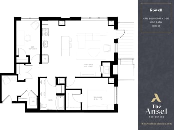 1 bed, 1 bath, 1,078 sqft, $2,195