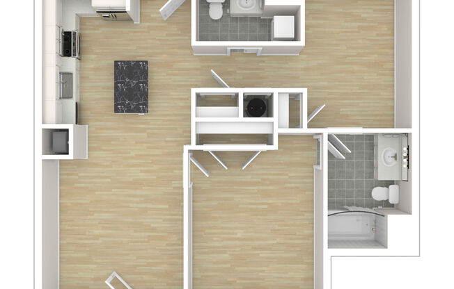 1 bed, 2 baths, 801 sqft, $4,919