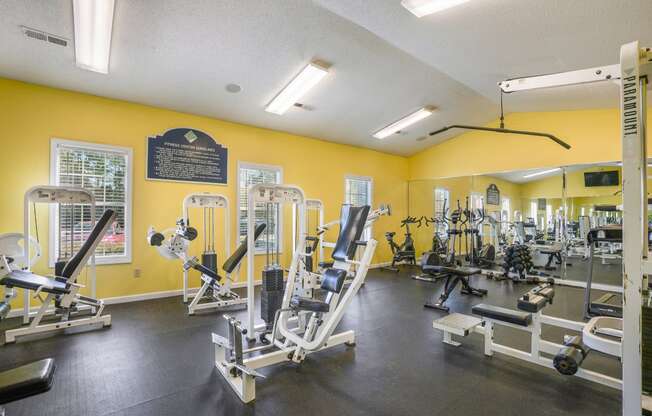 Gym with weights and other exercise equipment  at Cape Landing, Myrtle Beach, SC