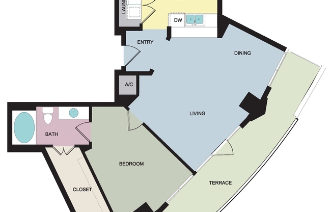 1 bed, 1 bath, 1,028 sqft, $3,757
