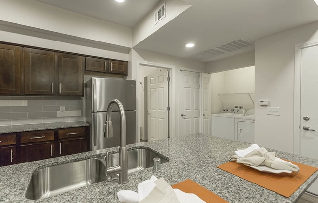 Kitchen with dryer area at The View at Horizon Ridge, Henderson, NV, 89012