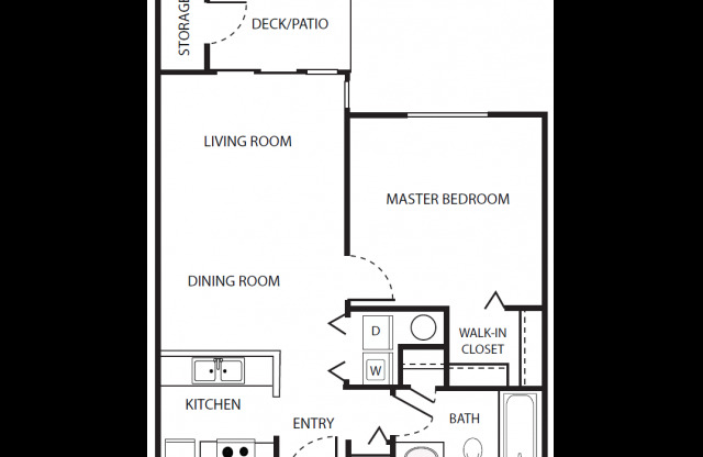1 bed, 1 bath, 656 sqft, $1,457