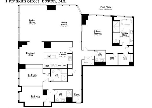 3 beds, 3.5 baths, 2,663 sqft, $20,000, Unit 4606