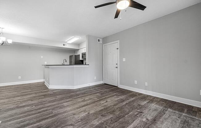 a large white room