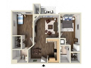 2 beds, 2 baths, 1,025 sqft, $2,183