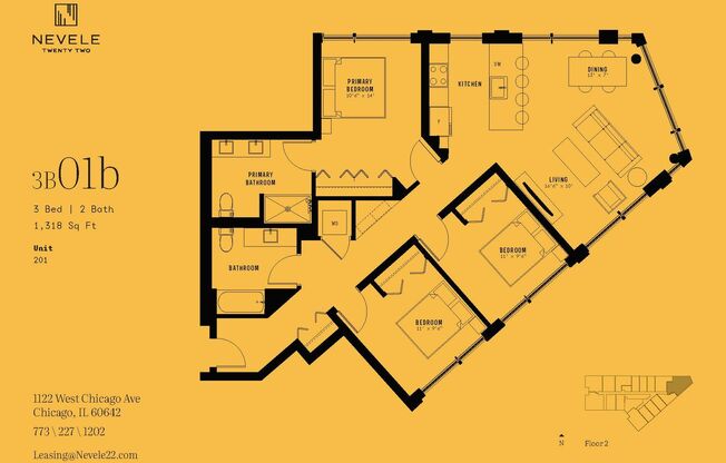 3 beds, 2 baths, 1,383 sqft, $4,650, Unit 301