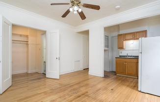 Living Area + Kitchen
