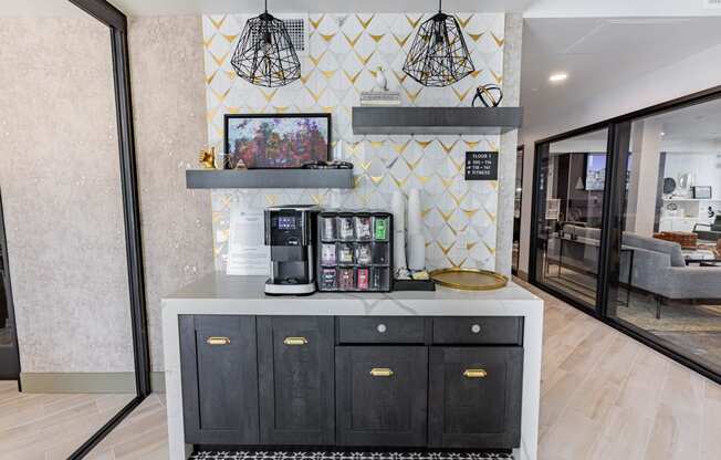 drink station at Bayswater Apartments, Burlingame, 94010