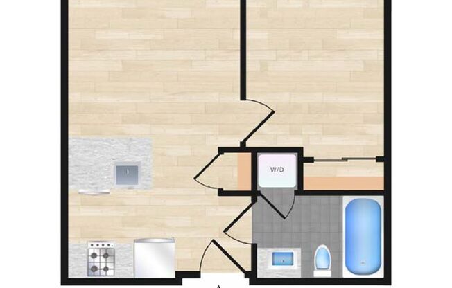 1 bed, 1 bath, $5,000, Unit 504