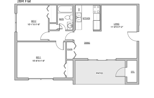 2 beds, 1 bath, 950 sqft, $1,085, Unit C05 Manor