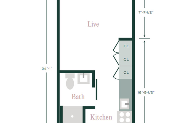 Studio, 1 bath, 292 sqft, $1,103, Unit 211 - MFTE