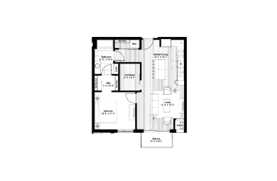 1 bed, 1 bath, 808 sqft, $1,805